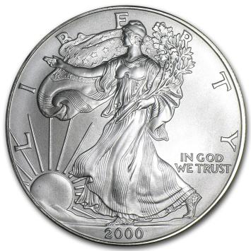 USA Eagle 2000 1 ounce silver